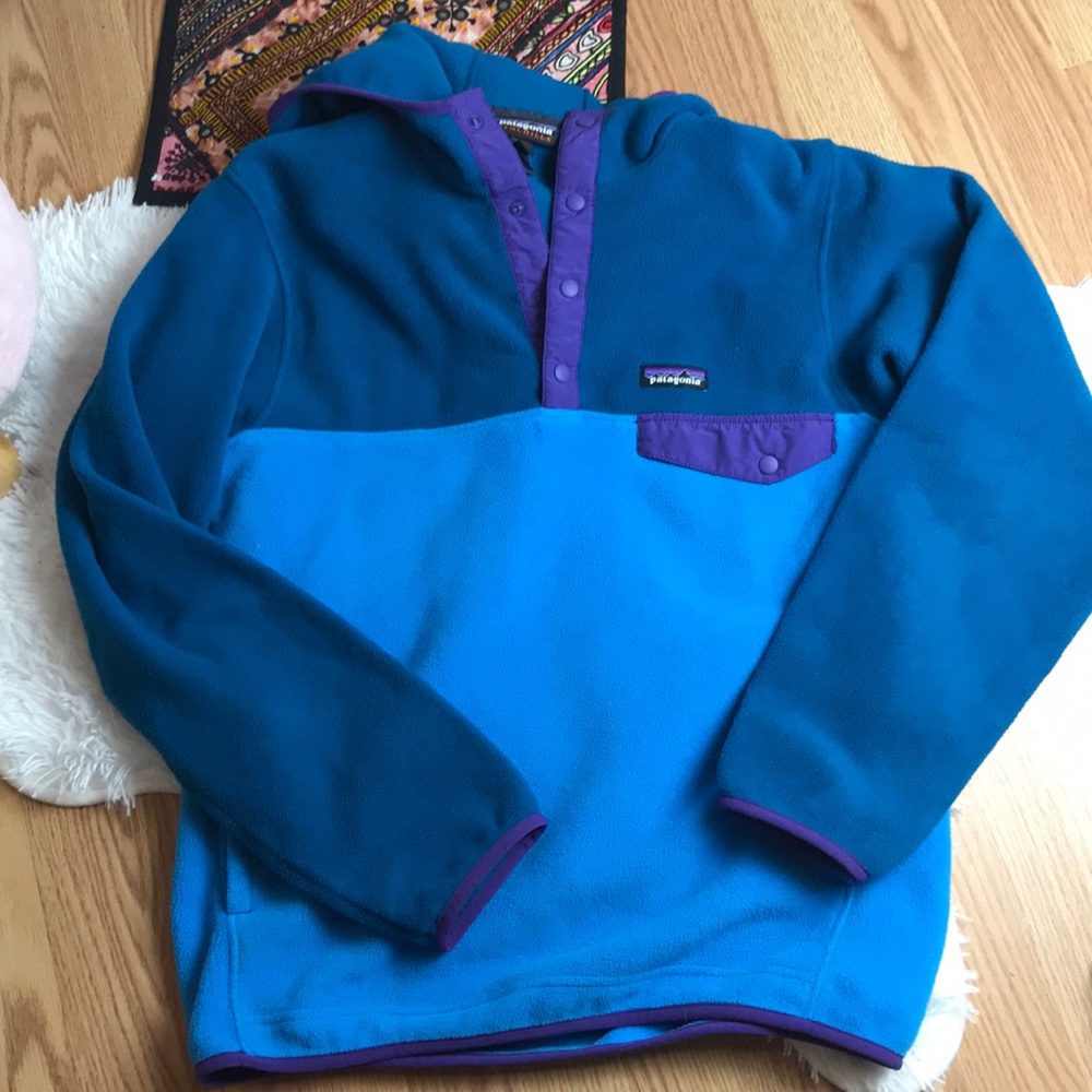 Patagonia Synchilla Two Tone Hooded Women M